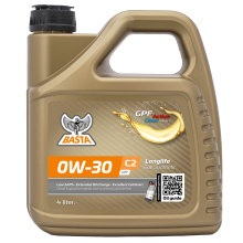 Motorolje 0W-30 C2 fullsyntetisk - 4 liter